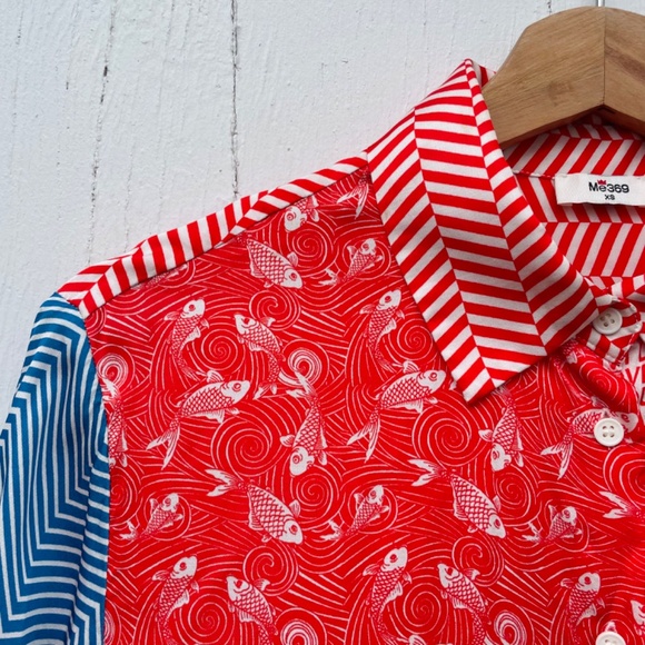 ME369 “Friday Mood On” Shirt | Size Small | 100% Viscose | Bold Print - Picture 2 of 7